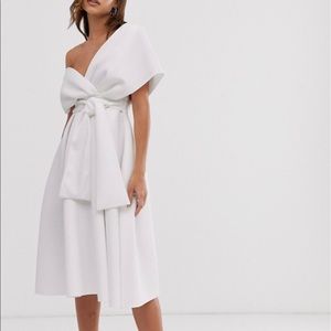 ASOS DESIGN fallen shoulder mini dress